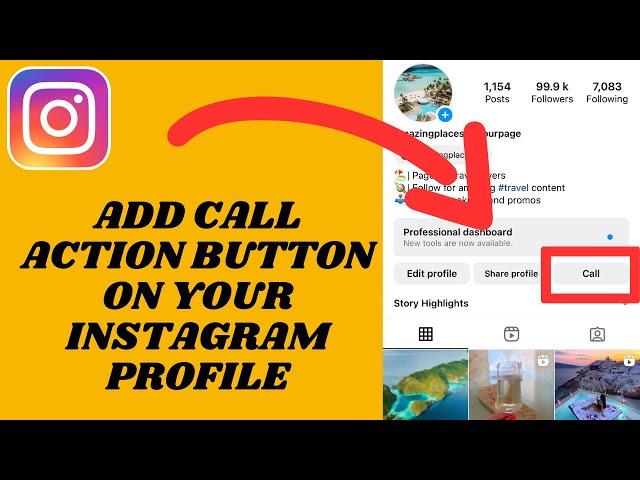 How To Add Call Action Button On Instagram Profile