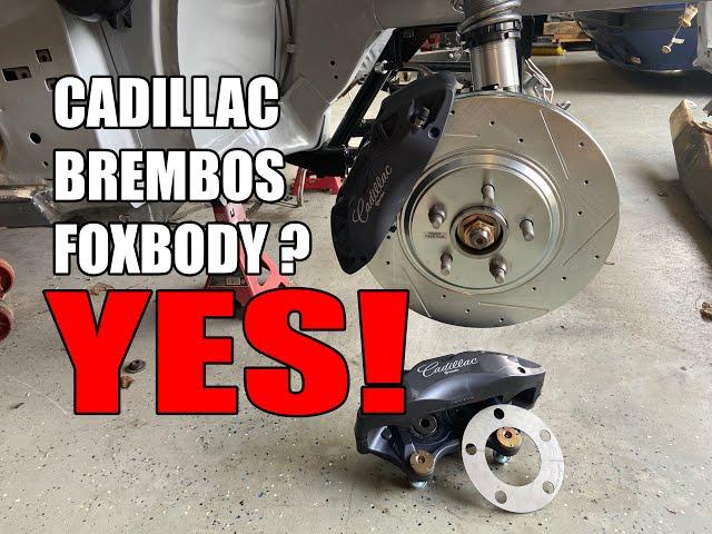 Cadillac ATS Brembo Install with S&S Engineering Kit - CHEAP BIG BRAKE KIT for your Foxbody - Ep 28