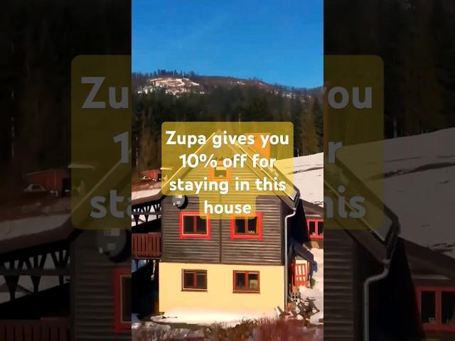 Zupa gives you 10% off for staying in this house