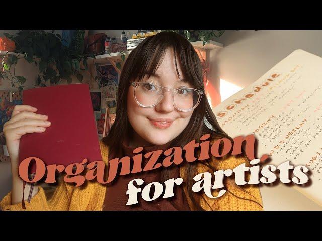 ORGANIZATION FOR ARTISTS  How I plan my week as a full time creative!