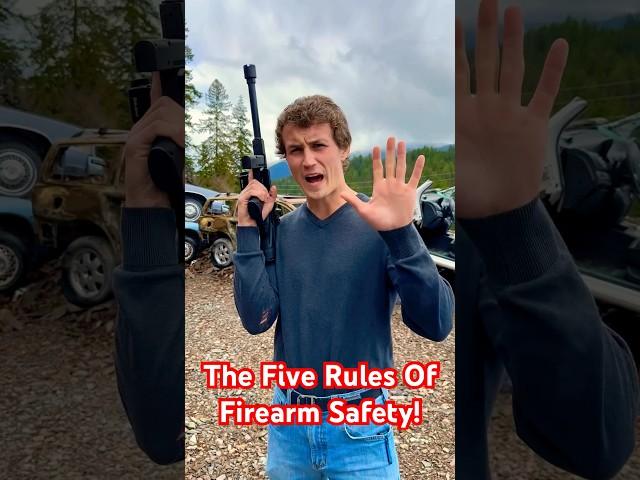 The first Five Rules Of Firearm Safety! #shorts #22lr