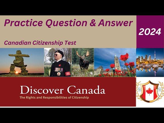 Discover Canada || Citizenship Test 2024.