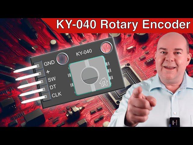 Rotary Encoder KY-040 simply explained – With a practical example & code! | #EdisTechlab #ky-040