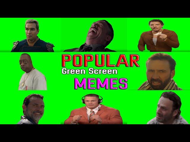 4K | POPULAR GREEN SCREEN MEMES FOR EDITING | NO COPYRIGHT | #popular #greenscreen #memes