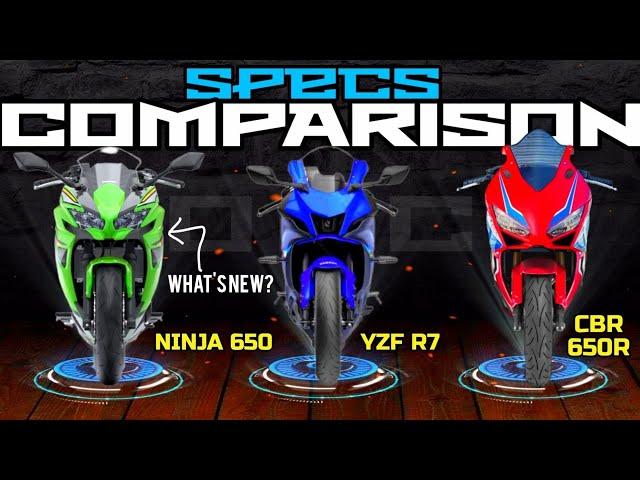 2025 Kawasaki Ninja 650 ️ Yamaha YZF R7 ️ Honda CBR650R | Which one would you buy? 