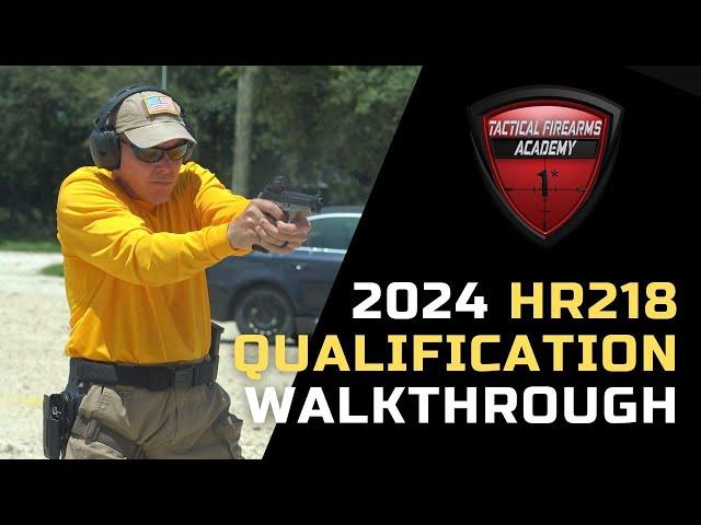 2024 HR218 Qualification Walkthrough