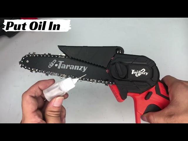 How To Oil Taranzy Mini Chainsaw