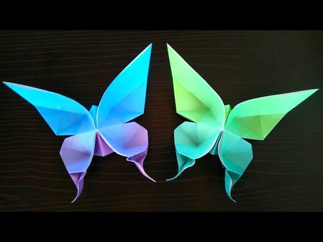 Easy Paper Butterfly Origami - Cute & Easy Butterfly. Origami Butterfly