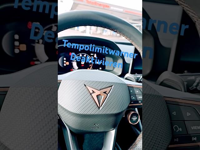 Tempolimitwarner schnell deaktivieren #cupraformentor #2025 #cupra #seatcupra #automobile