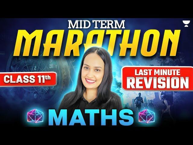 Class 11th Maths | LAST MINUTE REVISION | Half Yearly 2024 | By Shivani Ma'am