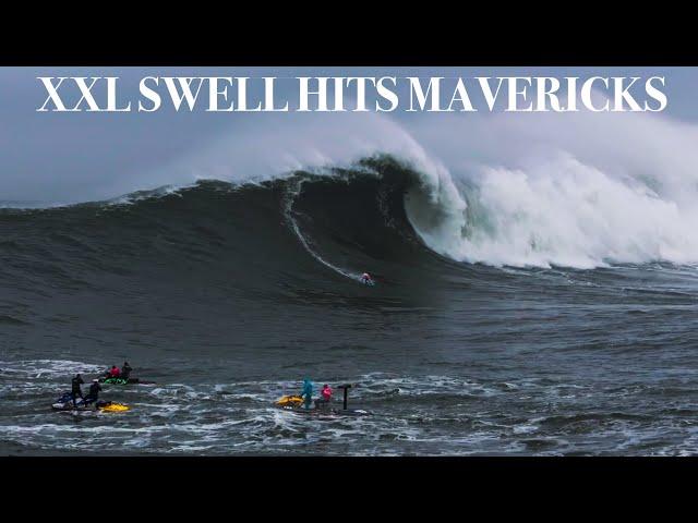 XXL surf BIGGEST MAVERICKS of the YEAR!!