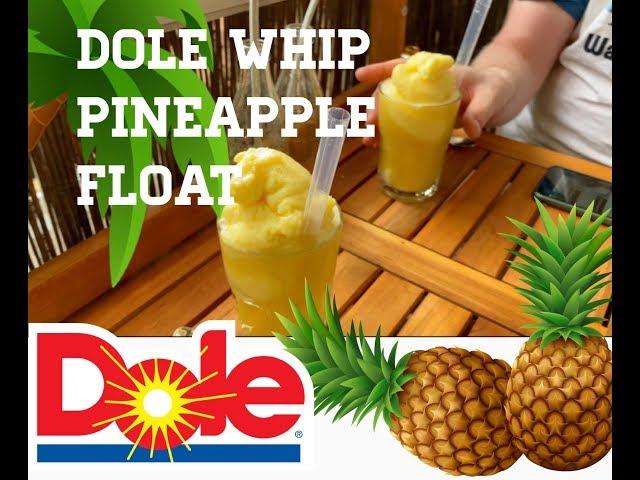 easy recipe: Disney Dole Whip Pineapple Float. creamy, soft and delicious