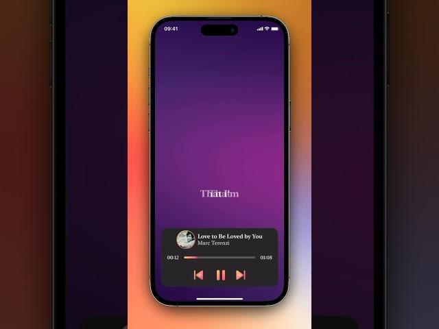 SwiftUI Music Player Bar | #swift #swiftui #jlcoder #earn #learnonyoutube