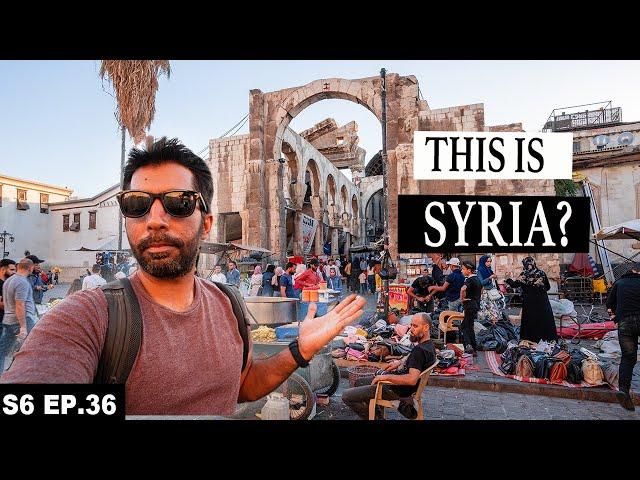 SYRIA Shocking First Impressions S06 EP.36 | Walking the Streets of Damascus |MIDDLE EAST MOTORCYCLE