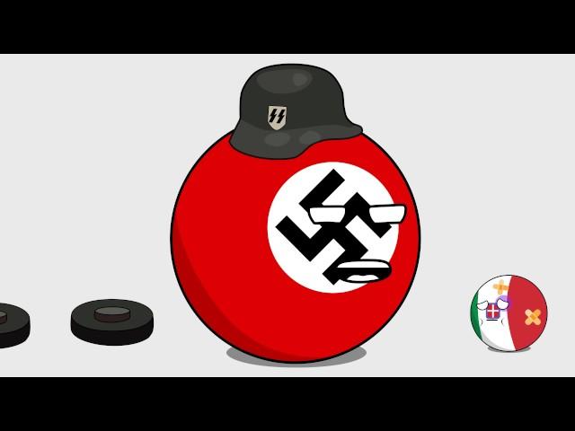 Countryball animation: WW2 Italy and Greece