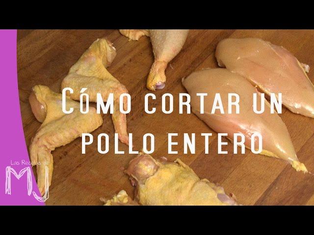 CÓMO CORTAR UN POLLO ENTERO | Despiece del pollo