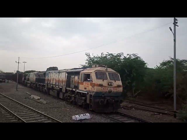 Nagarsol - Narasapur exp journey Aurangabad to Purna Junction full journey lead by gooty WDP4D