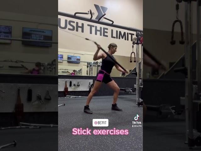 Workout stick & cable