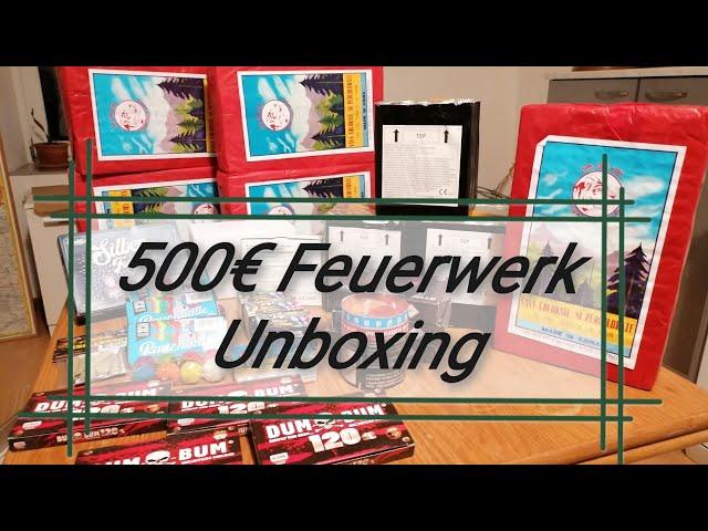 500€ Feuerwerk Unboxing | Talfeuerwerk | Silvester 2021