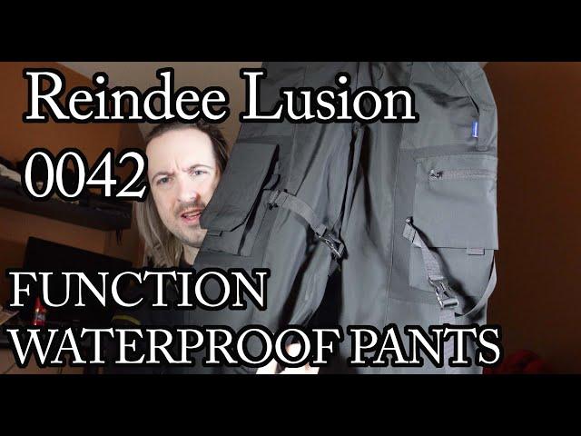 Reindee Lusion 0042 FUNCTIONWATERPROOF PANTS Techwear Cargo Pant Review And Size Guide.