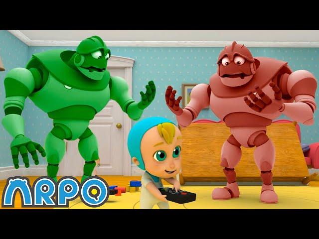 Remote CONTROLLING BABY  | ARPO The Robot | Funny Kids Cartoons | Kids TV Full Episode Compilation