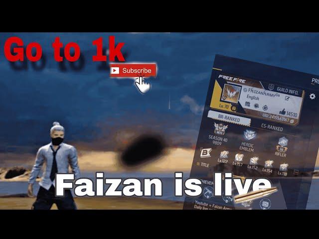 Faizan is Live BR RANK PUSH   #freefirepakistan