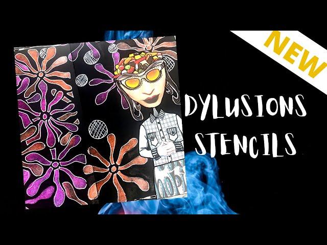 Dylusions Small Black Journal, Shimmer & Collage