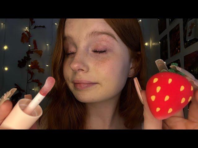 ASMR Sweet Friend Does Your Strawberry Girl Makeup 