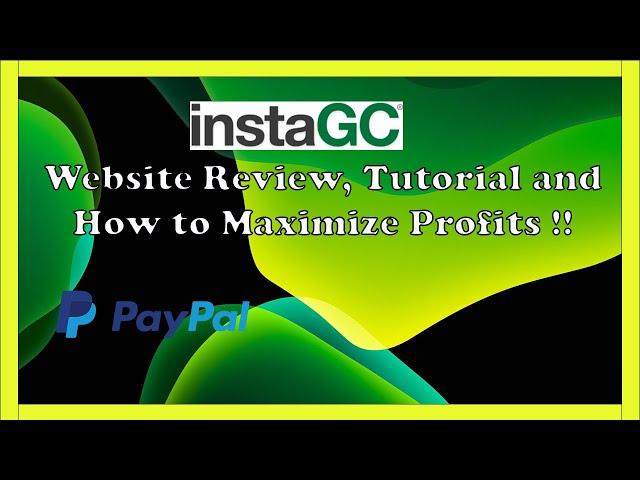 Instagc. com Website Review , Tutorial &  How To Maximize Profits !!