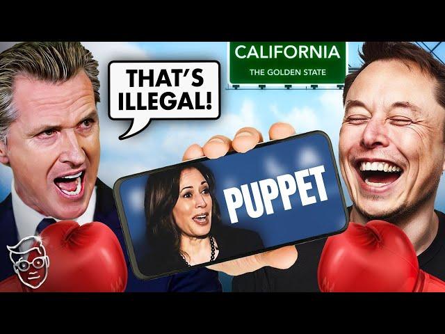 BACKFIRE: Gavin Newsom BANS MEMES in California After Elon Posts Kamala Ad, Video Goes VIRAL Instead