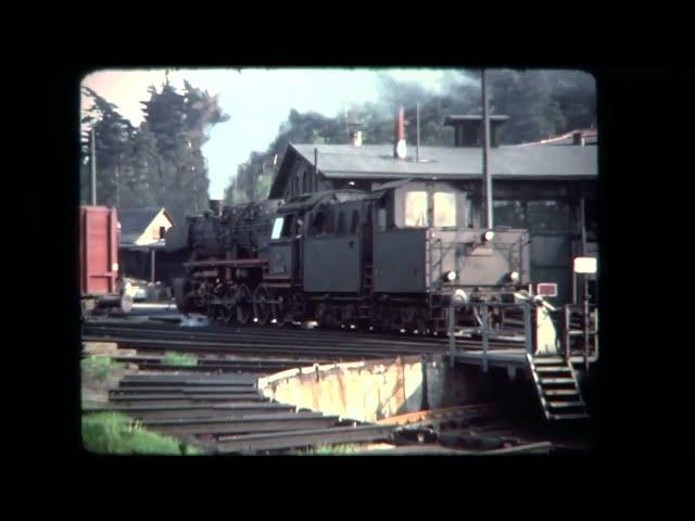 Bahnbetriebswerk Goslar am Fuße des Nordbergs in den 70er Jahren.