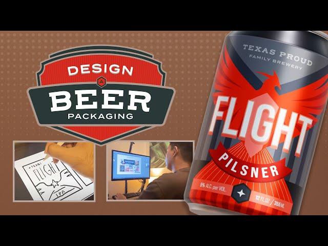 Designing a Beer Brand  - My Packaging Design Process