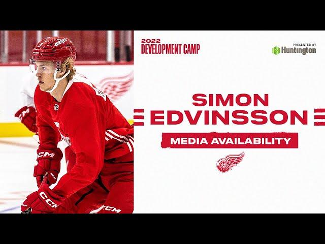 Simon Edvinsson at Detroit Red Wings Development Camp
