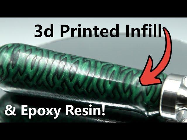 Hybrid Handle! 3d Printed Infill & Epoxy Resin!