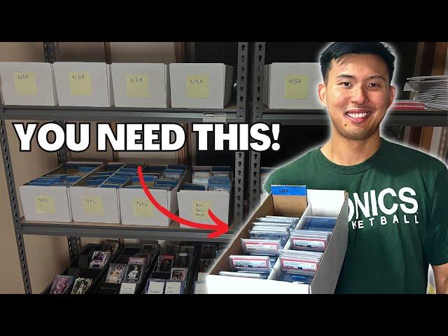 How I Organise & Sort My Sports Cards! SUPER EFFICIENT 