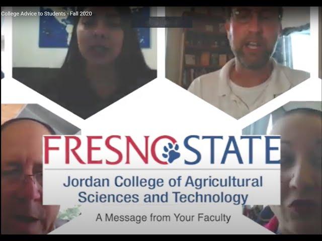 Fresno State Jordan College Advice to Students - Fall 2020