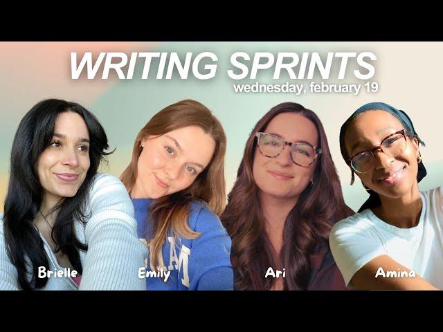 write with us! ️ live writing sprints with Ari, Amina & Emily