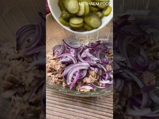 Вкуснейший салат с тунцом #салат #салатстунцом #тунец #рецепты