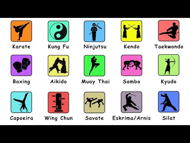 Every Martial Arts explained in 9 minutes - Part1