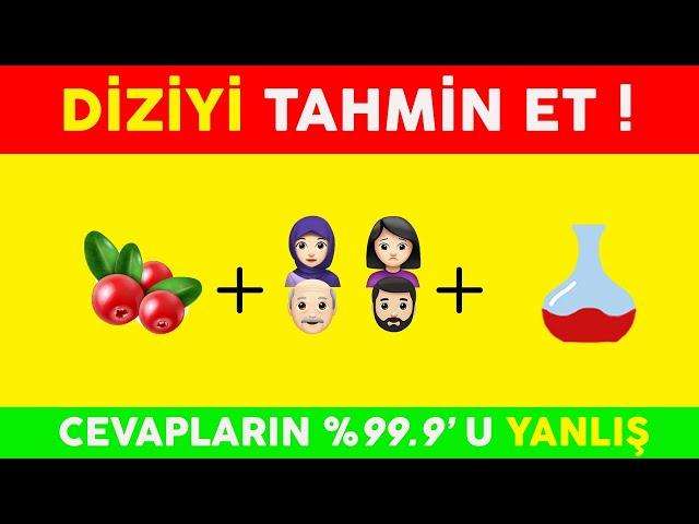 Popüler Türk Televizyon Dizilerini Emojilerden Tahmin Edebilir Misin? (%99.9'u Yanlış)