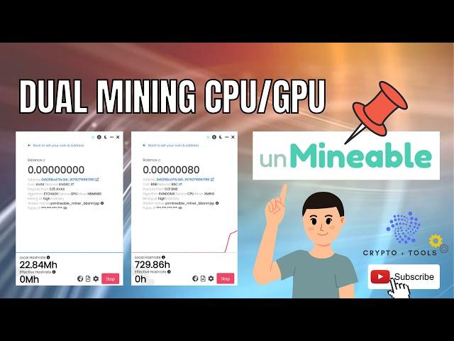 Dual Mining CPU/GPU on unMineable |  RTX 3050