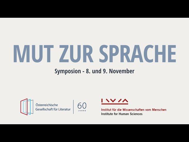 ›MUT ZUR SPRACHE‹ Länderschwerpunkt TSCHECHOSLOWAKEI mit Mila Haugová und Michael Stavarič