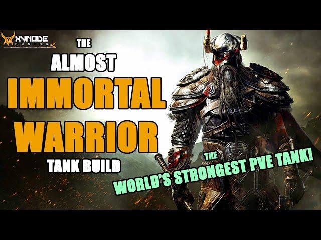 ESO - Almost Immortal Warrior - Dragonknight Tank build! - (Scribes Of Fate DLC)