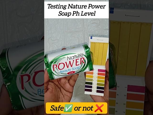 Nature Power Lime Soap Ph test #testingproducts #shorts #youtubeshorts #ytshorts #skincare   #review