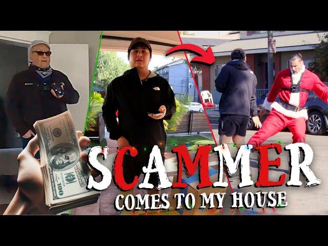 SCAMMER CAME TO MY HOUSE TO ROB ME [INSTANT REGRET]