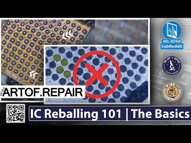 IC Chip Reballing 101 | Microsoldering Basics | How do I do a basic IC Reball? | IC Harvesting