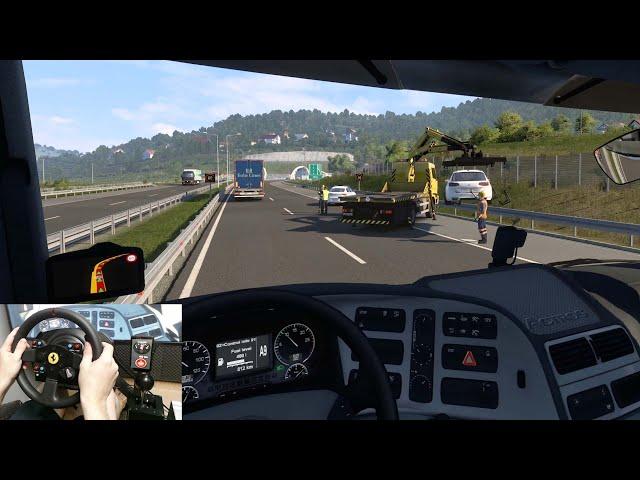 La Primera Vez Que Veo Una Grúa Retirando Un Coche Accidentado | #16 ETS2 Euro Tour