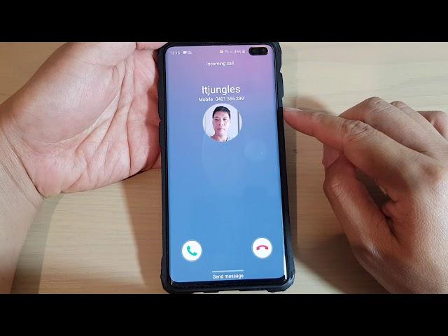 Galaxy S10+ Incoming Call With Original Ringtone Over the Horizon