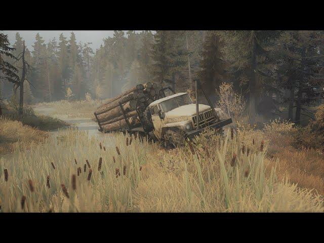 Spintires: MudRunner - Карта в "Российской глубинке 1" (Часть первая)