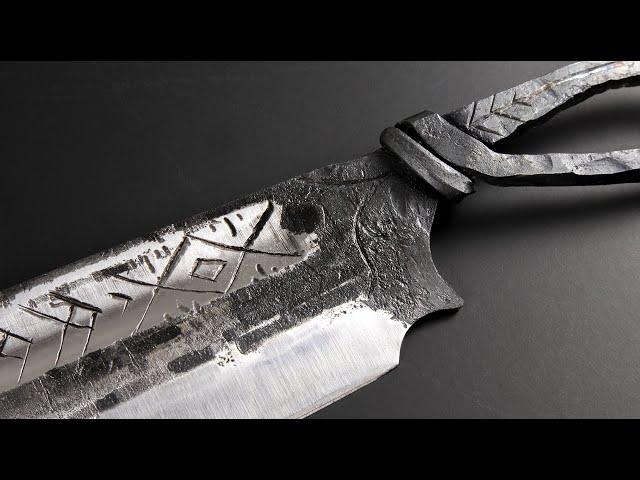 Forging a Blacksmith Knife from 5160 | Knife Making